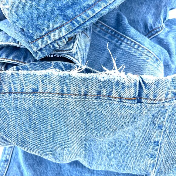 ME+EM Baggy Cargo Denim Trousers Jeans Pants Wide Leg Pockets 24 Vintage Wash - Picture 11 of 14